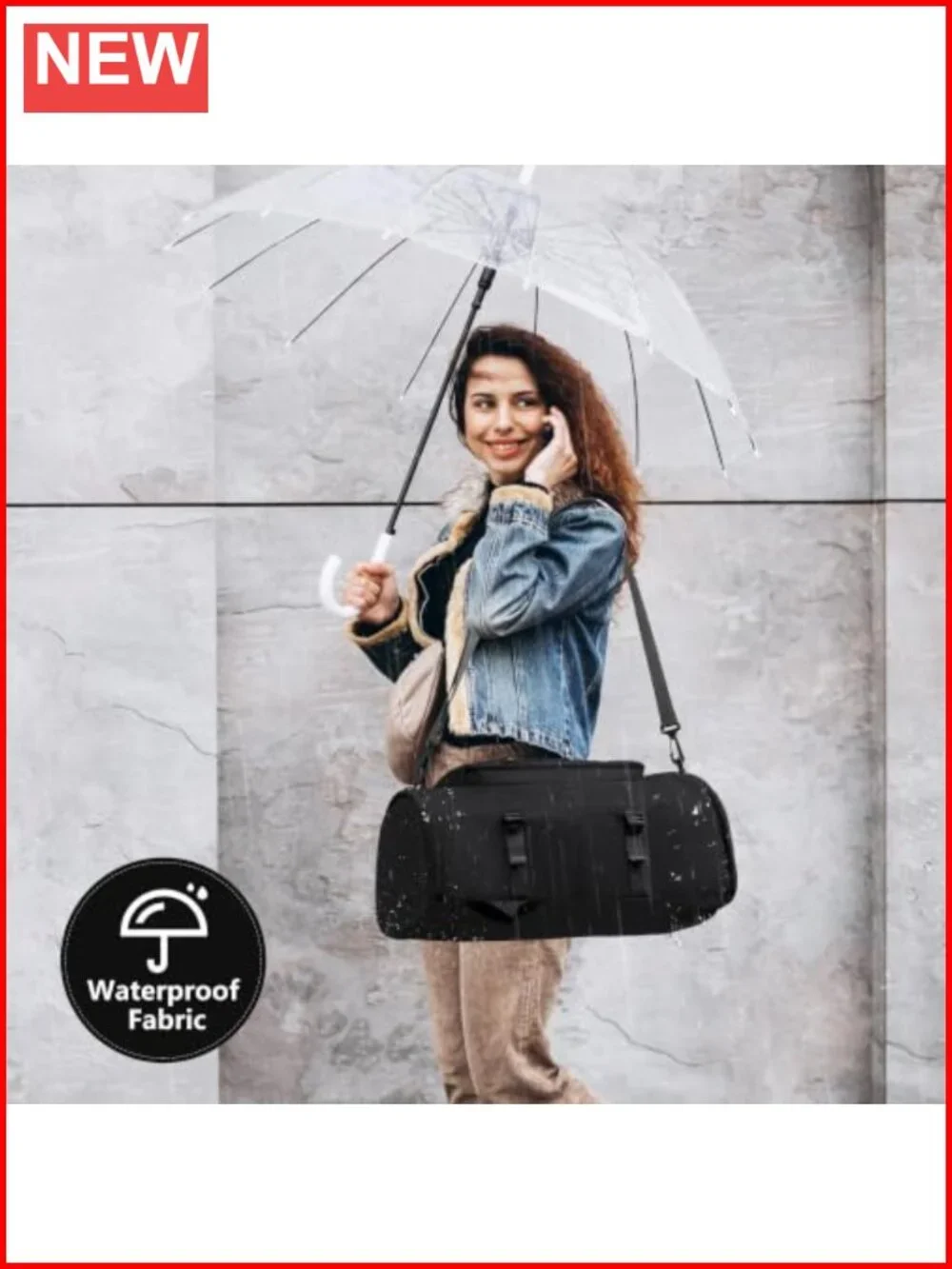 Canvas Gym Bag with Shoe Compartment - Duffle, Backpack, Weekender Overnight Bag